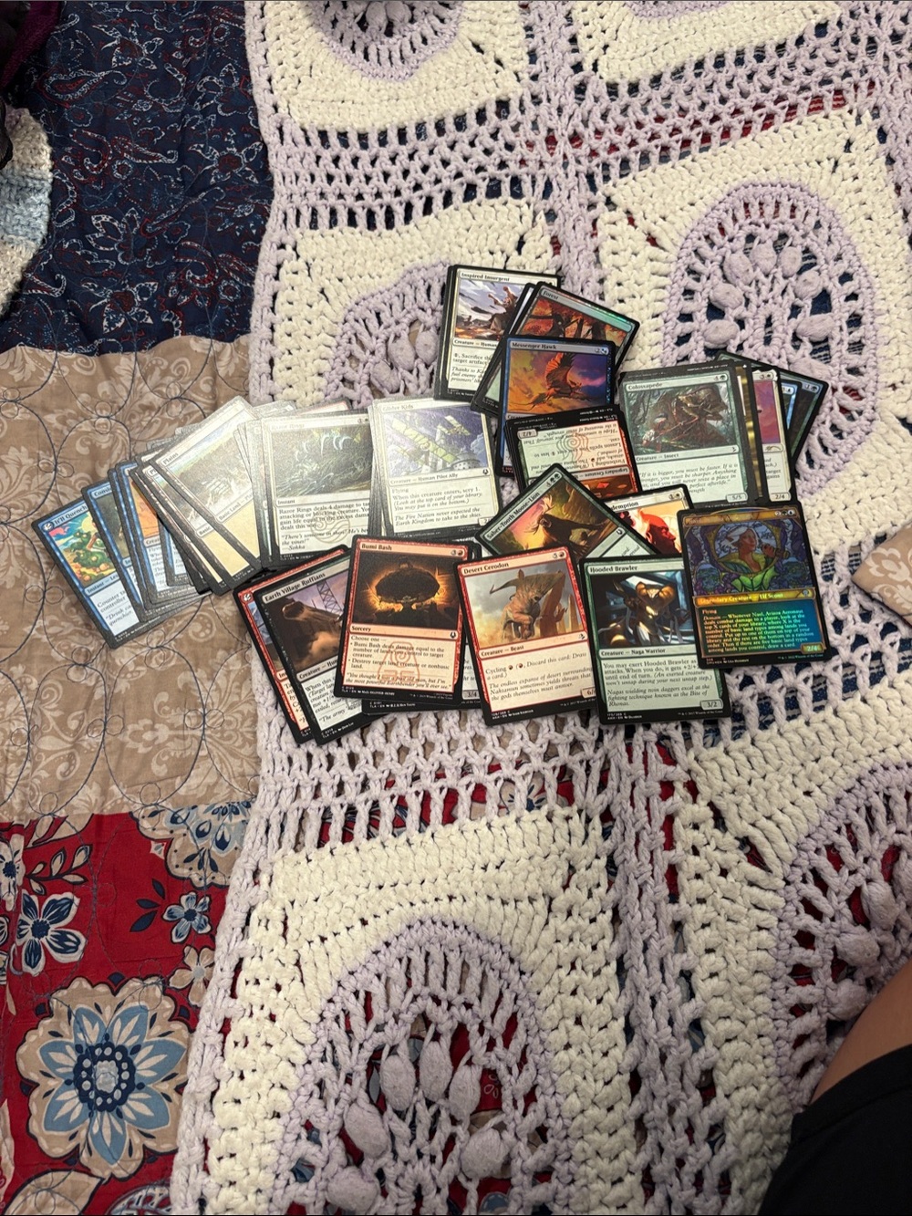 Magic  Collectible Card Lot - Red, Black, Green, Blue, White